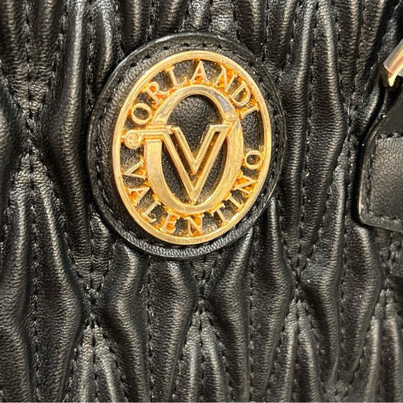 Valentino Orlandi Black Quilted Tote - Picture 3 of 11